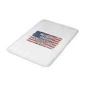 Tapis De Bain Patriotic Husband Daddy Protector Hero Flag Shirt  (Angle)