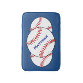 Tapis de bain patriotiques de base-ball (Devant (Vertical))