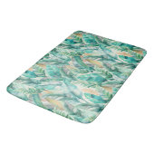 Tapis De Bain Pattern Boho Bananas Leaves (Angle)