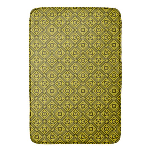 Tapis De Bain Pattern de Medieval Yellow (devant Vertical)