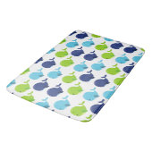 Tapis De Bain Pattern of Whales, Cute Whales, Sea Animals (Angle)