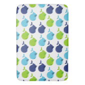 Tapis De Bain Pattern of Whales, Cute Whales, Sea Animals (devant Vertical)