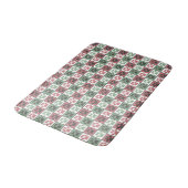 Tapis De Bain Patters de Red and Green (Angle)