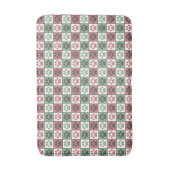 Tapis De Bain Patters de Red and Green (Devant (Vertical))