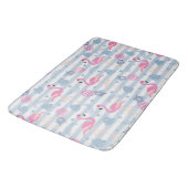 Tapis De Bain Patters de Whimsical Flamingo et Pineapple (Angle)