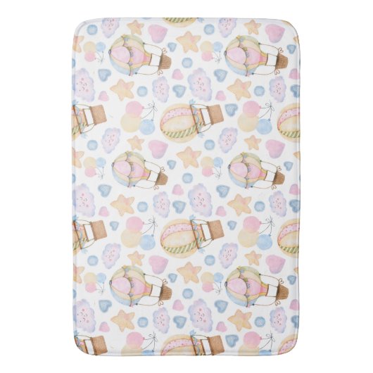 Tapis De Bain Patters de Whimsical Watercolor (devant Vertical)