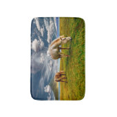 Tapis De Bain Pâturage de deux chevaux en pâturage (Devant (Vertical))