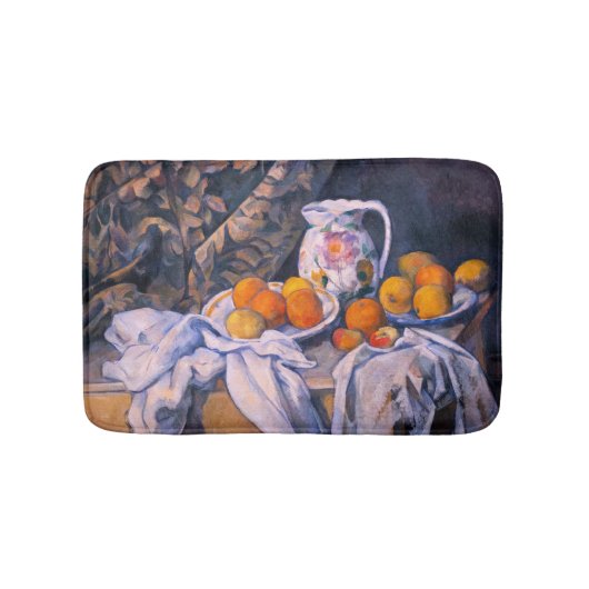 Tapis De Bain Paul Cezanne - La vie morte avec un rideau (Devant)