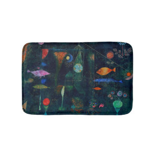 Tapis De Bain Paul Klee Fish Magic Peinture Abstraite Art graphi
