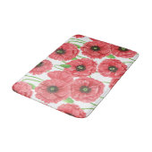Tapis De Bain Pavot aquarelle motif floral (Angle)