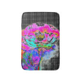 Tapis De Bain Pavot rose - pois blancs et noirs (Devant (Vertical))