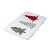 Tapis De Bain Pays Noël Arbres Bain Mat (Angle)