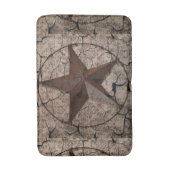 Tapis De Bain Pays occidental rustique Primitif Texas Star (Devant (Vertical))