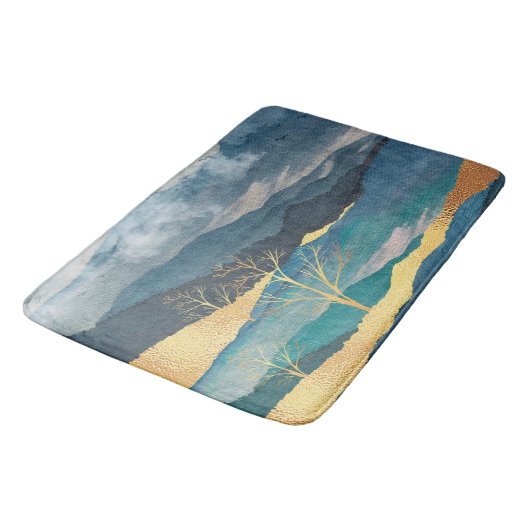 Tapis De Bain Paysage Abstrait bon accent (Angle)