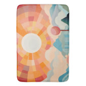 Tapis De Bain Paysage Abstrait Sun Rays (devant Vertical)