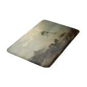 Tapis De Bain Paysage avec ruines du château et cavaliers (Angle)