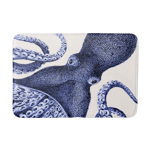 Tapis De Bain Paysage Bleu Octopus (Devant)