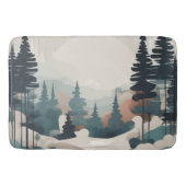 Tapis De Bain Paysage de la forêt de Boho (Devant)
