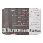 Tapis De Bain Paysage d'hiver Peinture d'arbre (Devant)