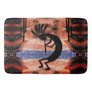 Tapis De Bain Paysage du désert du sud-ouest de Kokopelli