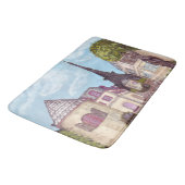 Tapis de bain paysage inspiré de la Tour Eiffel Pa (Angle)