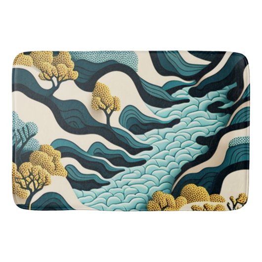 Tapis De Bain Paysage moderne (Devant)