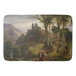 Tapis De Bain Paysage romantique allemand avec complexe de monas