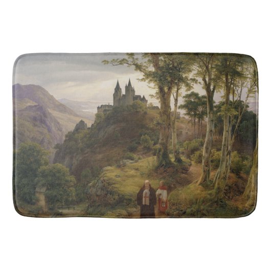 Tapis De Bain Paysage romantique allemand avec complexe de monas (Devant)