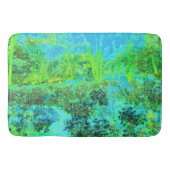 Tapis De Bain Paysage verdoyant et bleu du jardin (Devant)