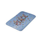 Tapis De Bain PEACE Blue Sky Butterflies | Motivational Hope Joy (Angle)