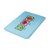 Tapis De Bain Peace Love Basket (Angle)