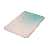 Tapis De Bain Peach Aqua Tie Dye Ombre (Angle)