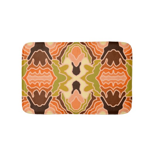Tapis De Bain Peach Fuzz Boho Shabby Chic géométrique Art Abstra (Devant)