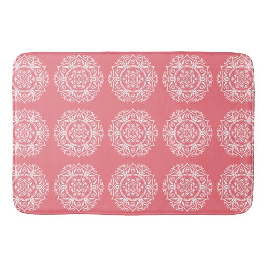 Tapis De Bain Peach Mandala (Devant)