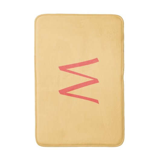 Tapis De Bain Peach Monogram Jaune (Devant (Vertical))