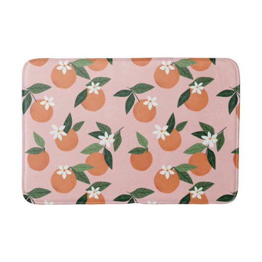 Tapis De Bain Peach Orange Juice Motif (Devant)