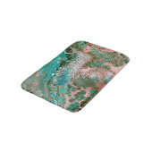 Tapis De Bain Peach & Turquoise Acrylic pour Abstract (Angle)