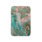 Tapis De Bain Peach & Turquoise Acrylic pour Abstract (Devant (Vertical))