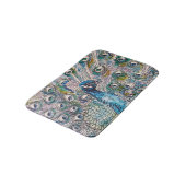 Tapis De Bain Peacock Aquarelle Peinture Oiseaux Bain Mat (Angle)