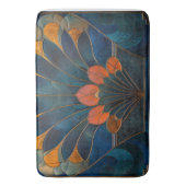 Tapis De Bain Peacock Art Déco Abstrait (devant Vertical)