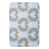 Tapis De Bain Peacock Art déco rétro (devant Vertical)