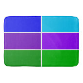 Tapis De Bain Peacock Color Geometric blocs (Devant)