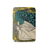 Tapis De Bain Peacock Fine Art Bird Nouveau (Devant (Vertical))