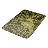 Tapis De Bain Peacock Gold Art Nouveau (Angle)