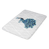 Tapis De Bain Peacock Silver Design Bain Mat (Angle)