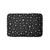 Tapis De Bain Pearl Pattern on Black Background (Devant)