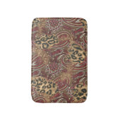 Tapis De Bain Peau de léopard et copie de Paisley (Devant (Vertical))