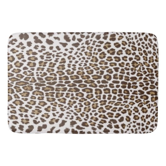 Tapis De Bain Peau léopard blanche (Devant)
