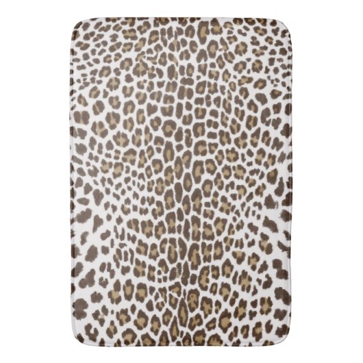 Tapis De Bain Peau léopard blanche (devant Vertical)