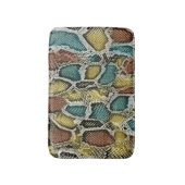 Tapis De Bain Peaux de serpent colorées : conception transparent (Devant (Vertical))